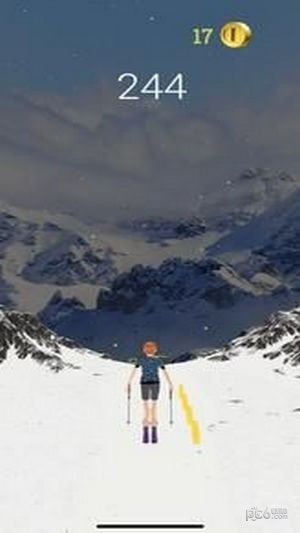 高山滑雪者0